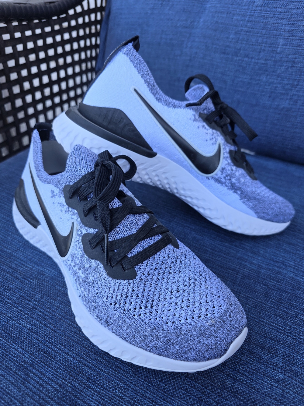 Nike Women's "Oreo" Epic React Flyknit Running Shoes NWOT